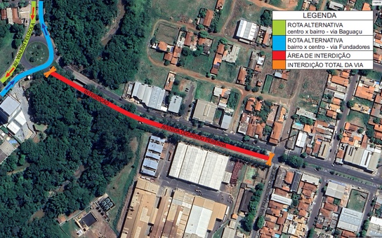 Comunicado de Interdição de Via – Avenida Odorindo Perenha